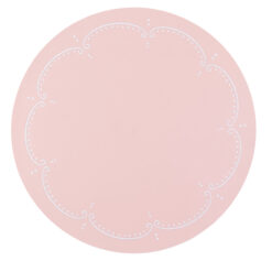 Pink Faux Leather Placemat