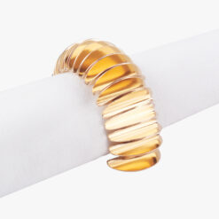 Gold metal napkin ring