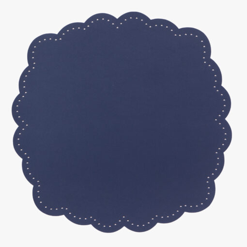 Faux leather placemat with studs