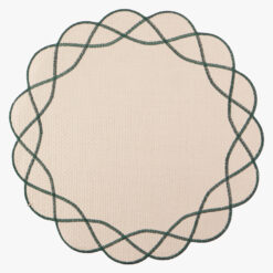 Scalloped paper placemat