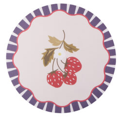 Strawberry Faux Leather Placemat
