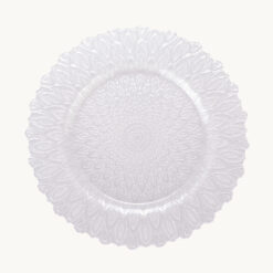 Alternative view of Golden Lotus Mandala Glass Plate 48009