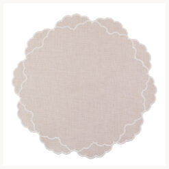 Alternative view of Scallop Edge Fabric Placemat 53472