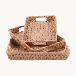 Water Hyacinth Woven Storage Basket 51011