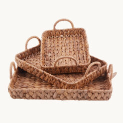 Water Hyacinth Woven Storage Basket 51012