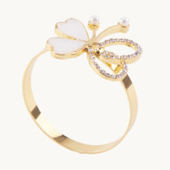 Pearl Butterfly Napkin Ring 50147