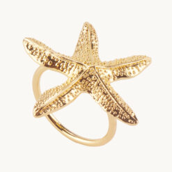 Gold Starfish Napkin Ring 40422