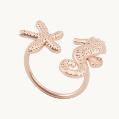 Seahorse and Starfish Napkin Ring 50067