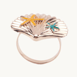 Shell with Starfish Napkin Ring 50072