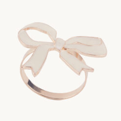 White Bow Napkin Ring 50199