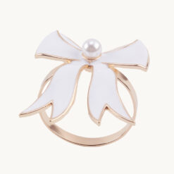 Pearl Bow Napkin Ring 50064