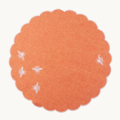 Bee Embroidered Scallop Placemat 53399