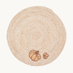 Woven Pumpkin Corn Husk Placemat 51175