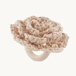 Woven Paper Rose Napkin Ring 50219
