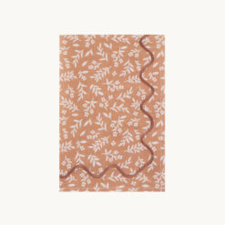 Terracotta Floral Scalloped Napkin 52007