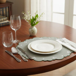 Alternative view of Embroidered Lily of the Valley Polyester Placemat 53439