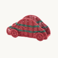 Car-Shaped Faux Rattan Napkin Holder 52014