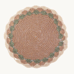 Crochet-Style Round Paper Placemat 51171