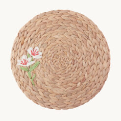 Embroidered Flower Water Hyacinth Placemat 51173