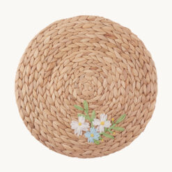 Embroidered Daisy Water Hyacinth Placemat 51174