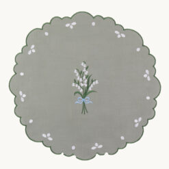 Embroidered Lily of the Valley Polyester Placemat 53439
