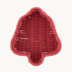 Alternative view of Christmas Tree Faux Rattan Storage Basket 52015