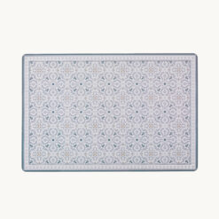 Blue-Gray Geometric Pattern Printed PP Placemat 52222