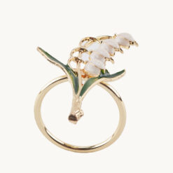 Enamel Lily of the Valley Napkin Ring 40279