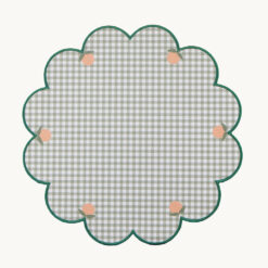 Checkered Embroidered Polyester Placemat