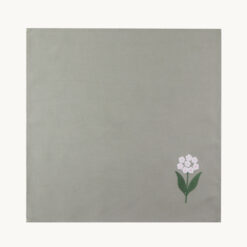 Alternative view of Green Embroidered Chrysanthemum Napkin 52004