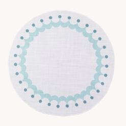 Polka Dot Trimmed Polyester Placemat 53402