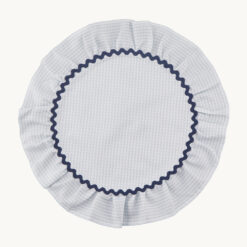 Checkered Ruffled Polyester Placemat 53372