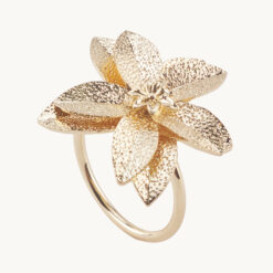 Floral Metal Napkin Ring 50203