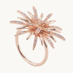 Gold Crystal Flower Napkin Ring 40277