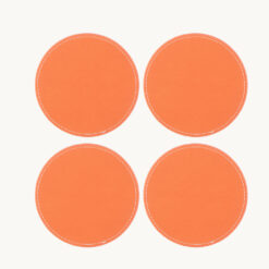 Stitched Edge Faux Leather Coaster 52022