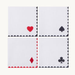 Poker Pattern Polyester Napkin 52036
