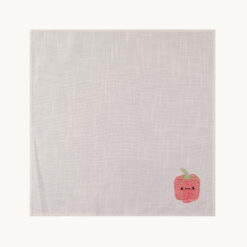 Light Gray Kawaii Red Pepper Printed Polyester Napkin 52056
