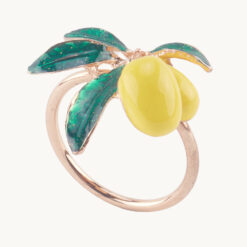 Lemon Metal Napkin Ring 40473