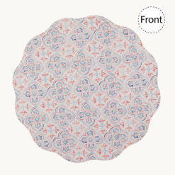 Quatrefoil Print Reversible Faux Leather Placemat 54364