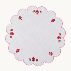 Strawberry Embroidered Polyester Placemat 53432