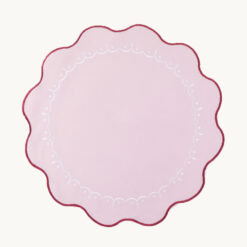 Scalloped Border Embroidered Polyester Placemat 53438