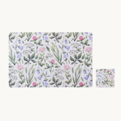 Botanical Print PP Placemat & Coaster Set 52190
