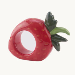 Strawberry Ceramic Napkin Ring 50189