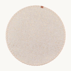 Gold Speckle Fringed Polyester Placemat 43175