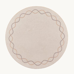Dual-Tone Wavy Border Faux Leather Placemat 54117