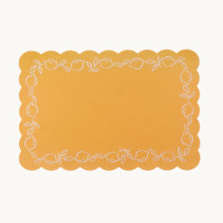 Alternative view of Lemon Embroidered Faux Leather Placemat 54335