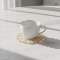 Alternative view of Gold Flake Resin Coaster 52027